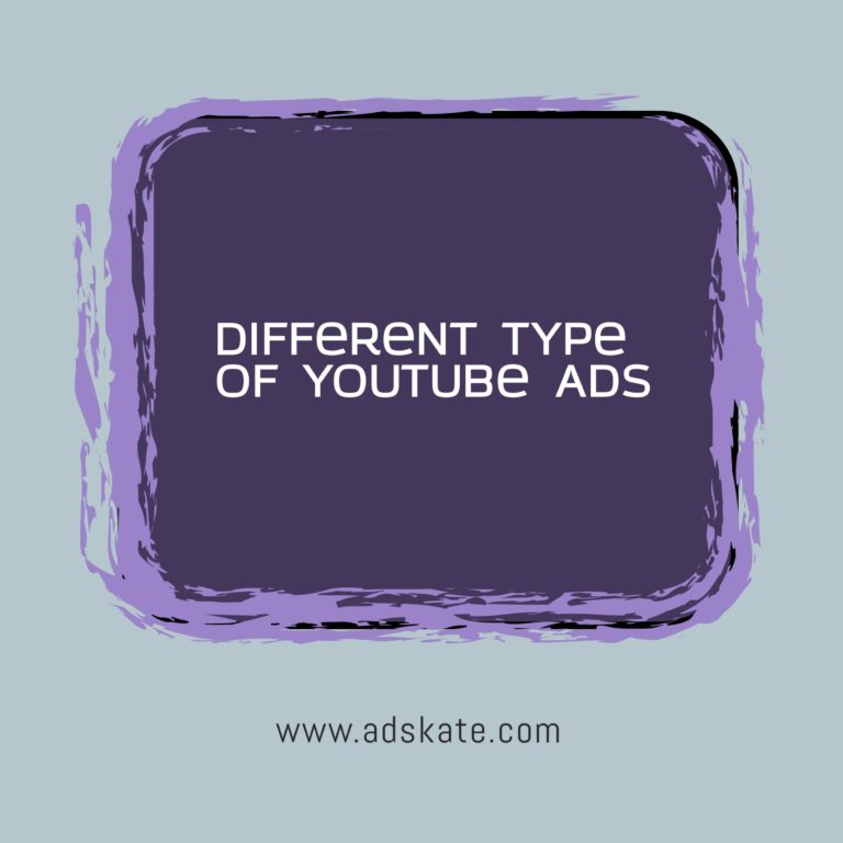 Different types of YouTube advertising?